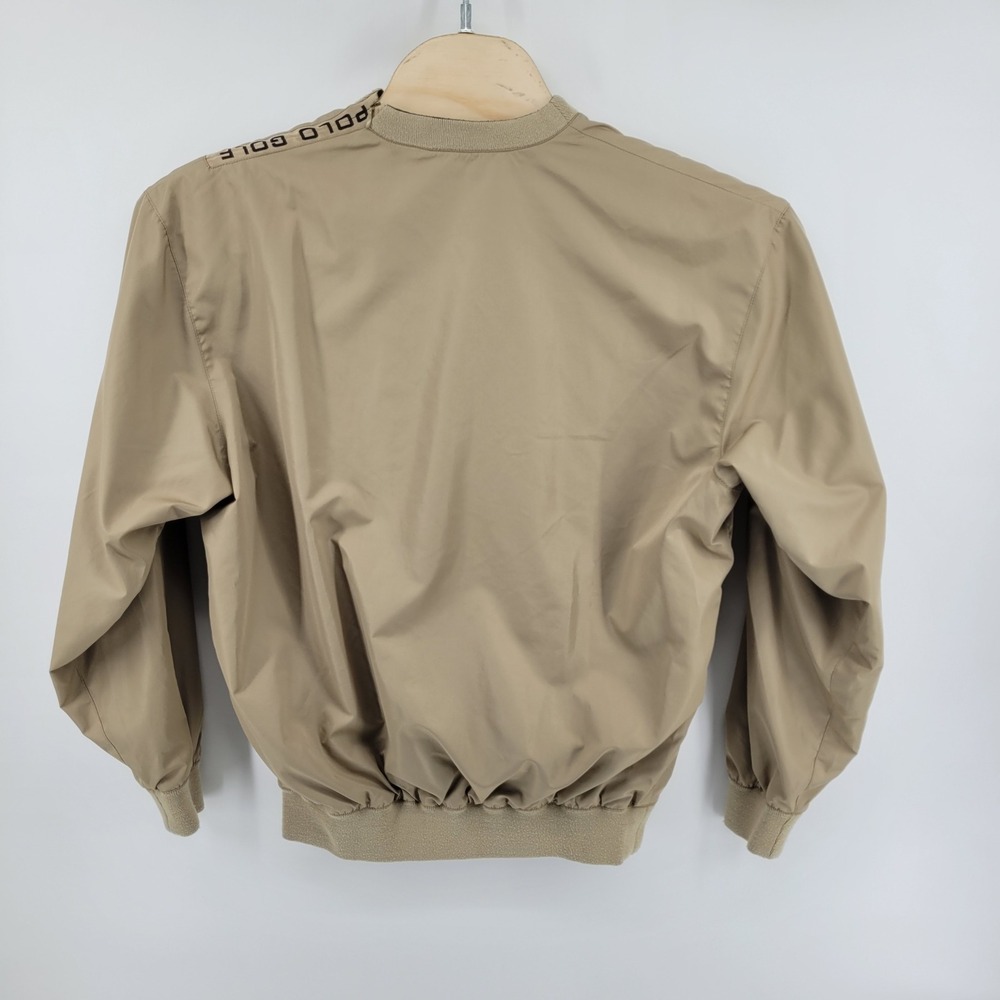 [READ] Polo Golf Ralph Lauren Windshirt Mens Medium Tan Crest Pullover Jacket - Picture 3 of 9